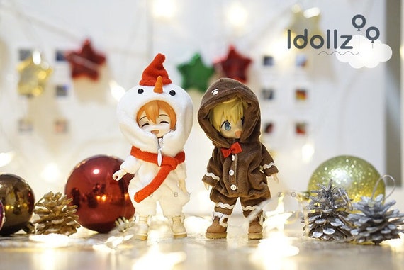 Snowman & Gingerbread Man for Obitsu 11