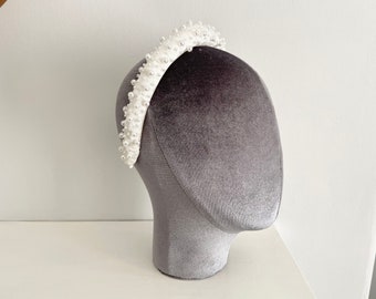 CLARA MINI PEARL - Bridal headband with pearls