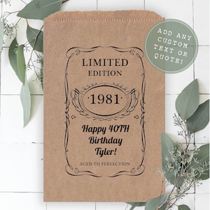 Adult Birthday Favors, Birthday Favor Bags, 40th Birthday Favors, 50th Birthday Favors, 30th Birthday Favors, Birthday Favors for Guests