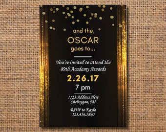 oscar invitation etsy