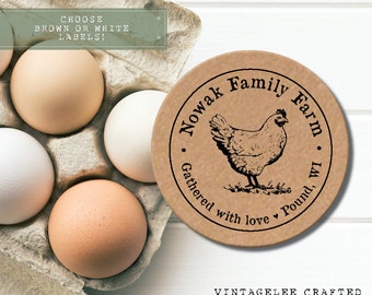 Egg Carton Labels, Egg Carton Stickers, Farm Fresh Egg Labels, Made by Labels, Food Labels, Local Egg Dealer, Chicken Labels, Farmers Market