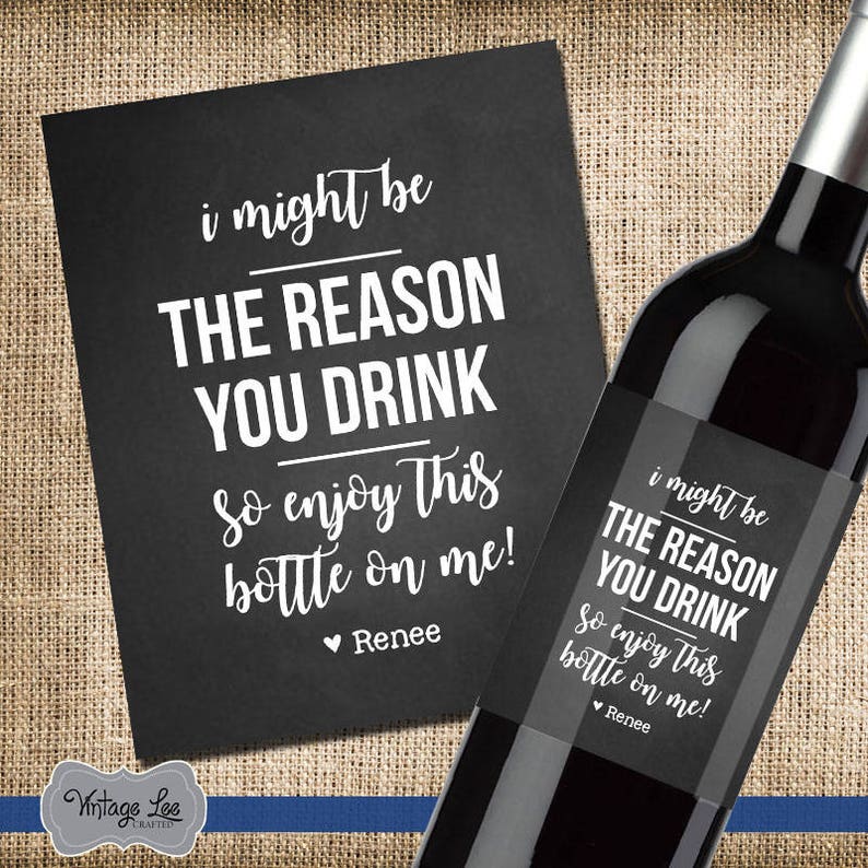 Bosses Day Gift Boss Gift Bosses Day Wine Label Boss Etsy