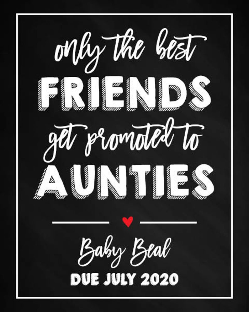 Pregnancy Announcement Best Friend Pregnancy Announcement to Etsy