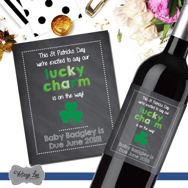 pregnancy announcement ideas st patricks day