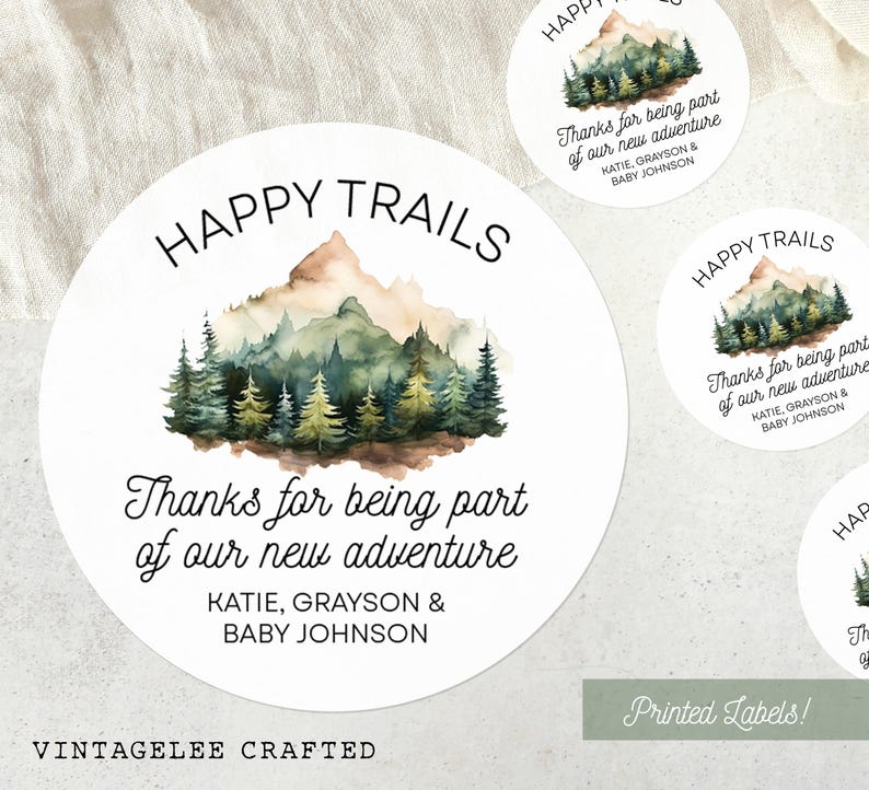 woodland baby shower, woodland baby shower favors, woodland baby shower labels, woodland baby shower stickers, woodland baby shower party favors, happy trails labels, happy trails stickers, woodland animal baby shower, woodland animal baby shower favors, animal baby shower favors, woodland animal stickers, woodland animal labels, trail mix stickers, trail mix labels, trail mix bags, trail mix party favors, trail mix baby shower, adventure baby shower, thanks for being part of our new adventure