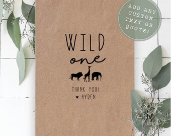 Wild One Birthday Party Favors, Wild One Favor Bags, Wild One Treat Bags, First Birthday Party Favors, Wild One Bags, 1st Birthday Treat Bag