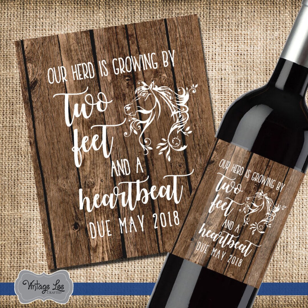 Horse Pregnancy Announcement Pregnancy Announcement to Etsy