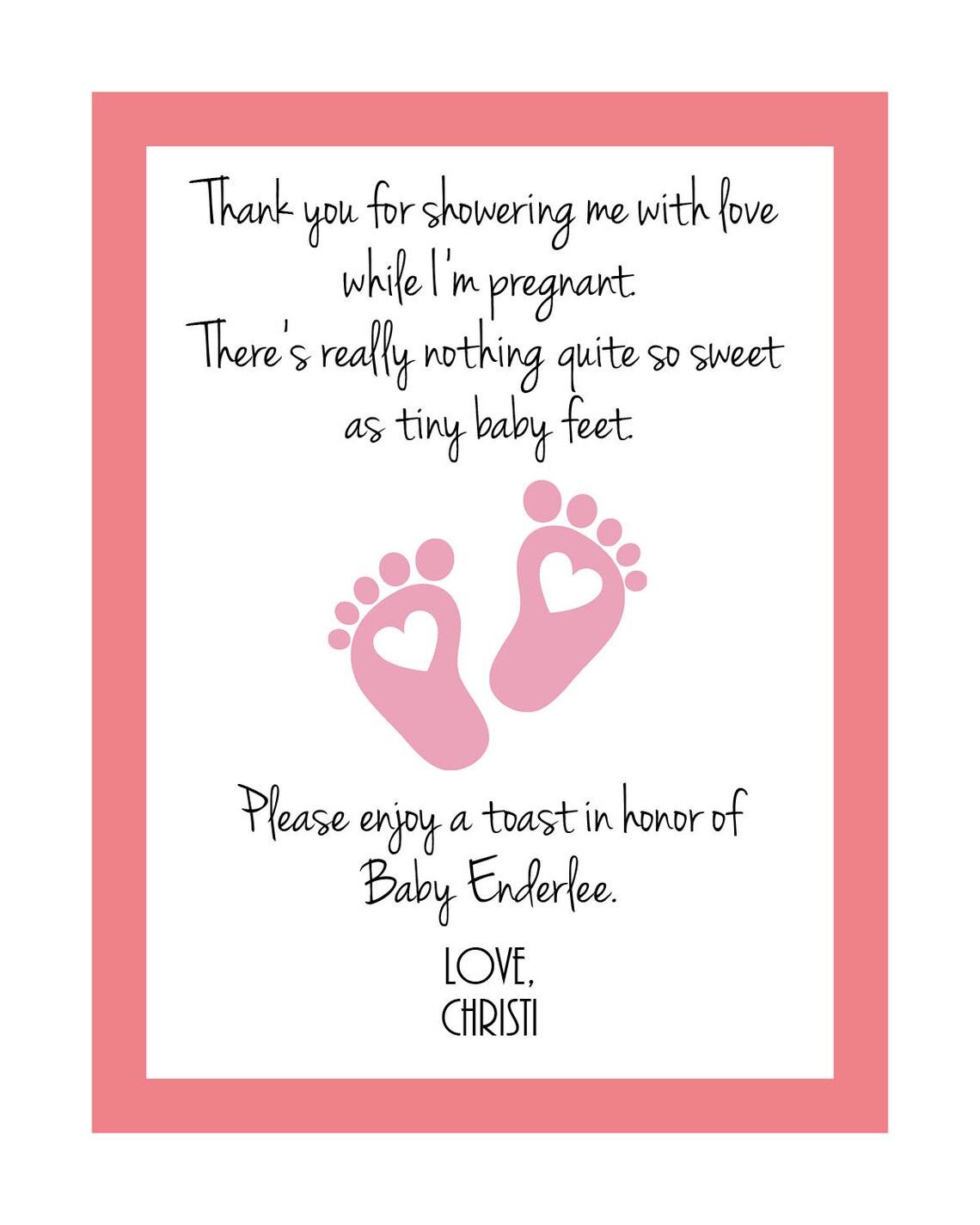 Shower Hostess Gift Baby Shower Thank You Gift for Hosting Etsy