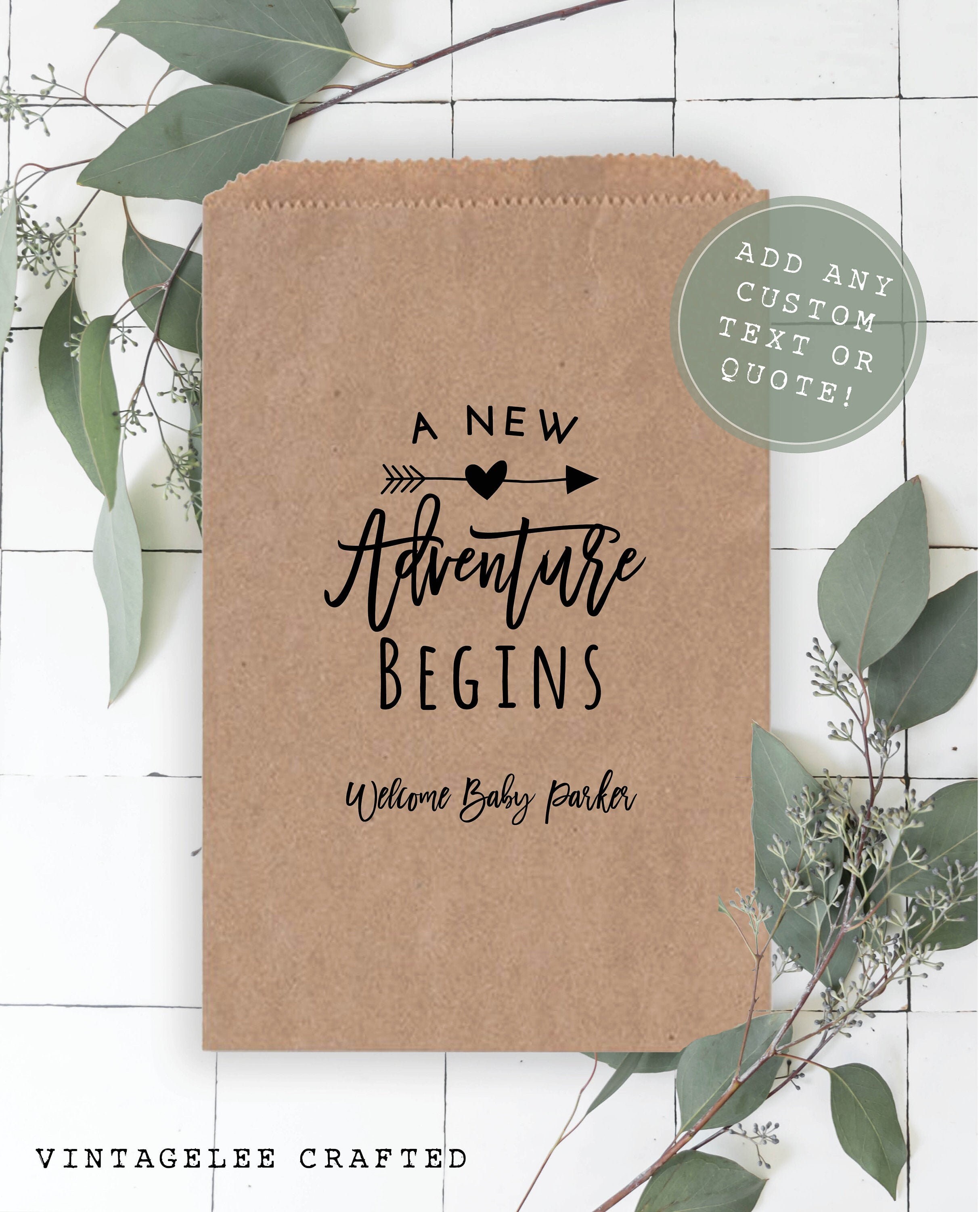 Baby Shower Favor Bags Bridal Shower Favor Bags Baby Shower Etsy