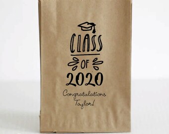 Graduation Favor Bags, Graduation Party, Graduation Party Decorations, Favor Bags for Graduation Party, Graduation Treat Bags, Favor Bags