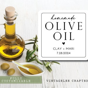 Olive Oil Labels, Olive Oil Wedding Favors, Olive Oil Favor Stickers, Olive Oil Bridal Shower Favor, Olive You Stickers, Homemade Oil Label