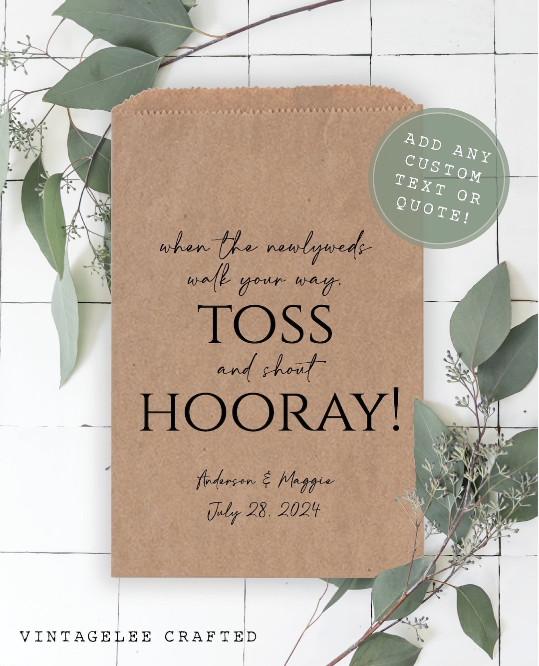 Petal Toss Bags, Wedding Exit Throw Bags, Wedding Favor Bags, Flower