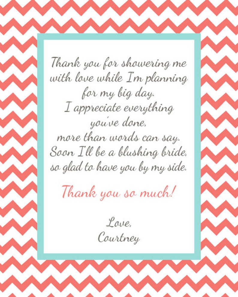 Shower Hostess Gift Bridal Shower Thank You Gift for ...