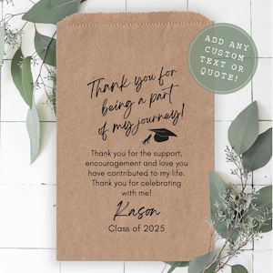 Graduation Party Favors, Graduation Favor Bags, Graduation Party Decor, Favor Bags, Graduation Favor for Guests, Party Favor Bags, Treat Bag