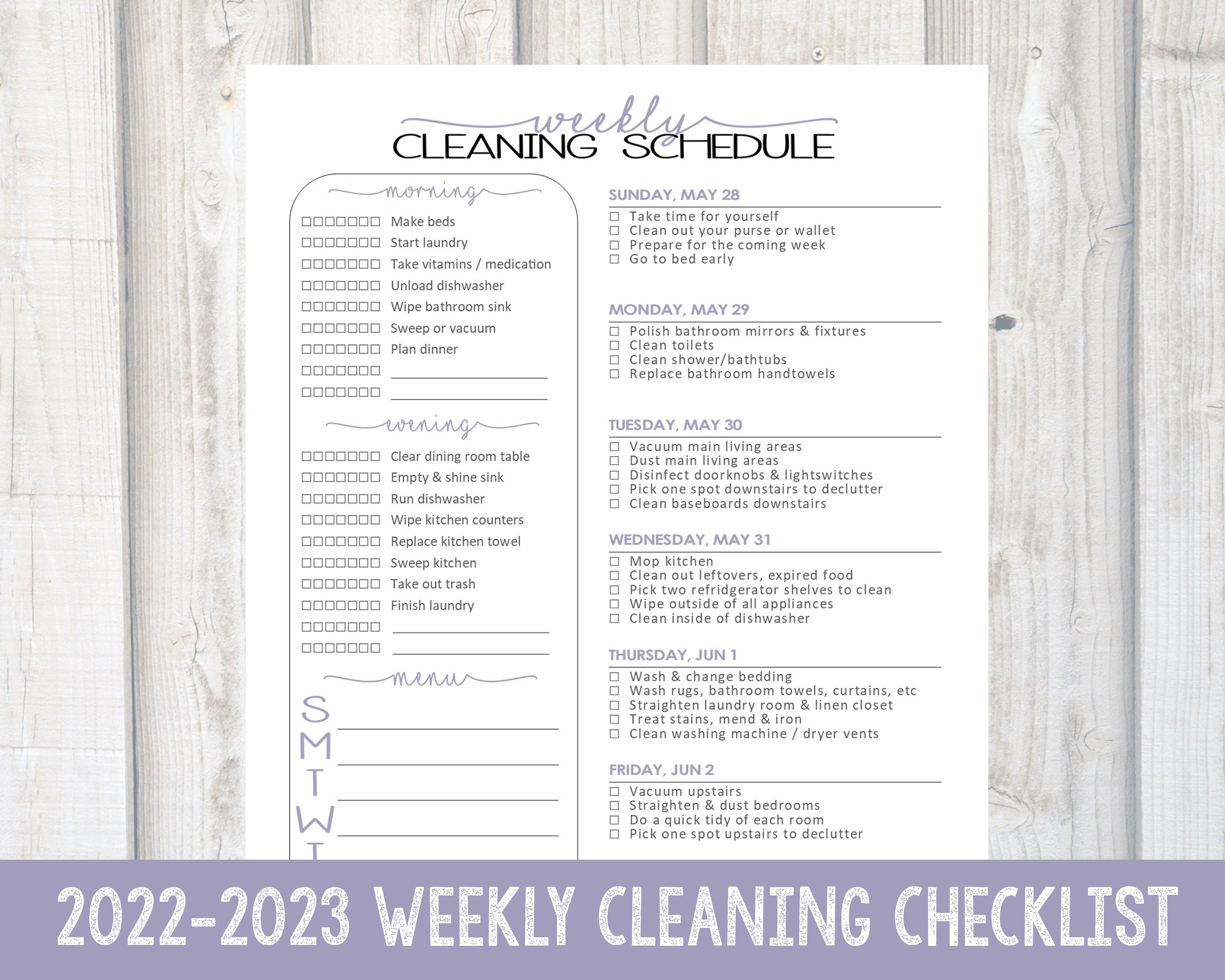 How to Make House Cleaning Schedule and Checklist