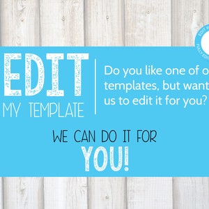 EDIT FOR ME | Customization Add On | 1-2 Business Days | Custom Invitation Design | Editable Template | Invitation Add On | Customization