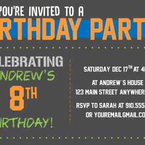 BIRTHDAY INVITATIONS Birthday Invitation Instant Download - Etsy