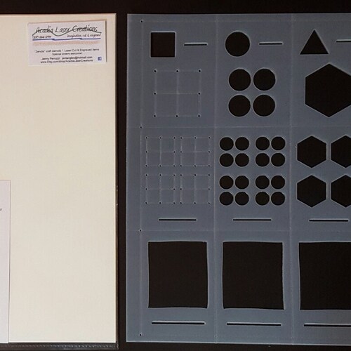 Zencils Jazzy Journals Stencil set Zencils Jazzy Journals Stencil set