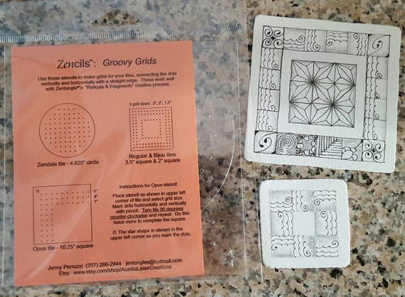 Zencils Jazzy Journals Stencil set Zencils Jazzy Journals Stencil set