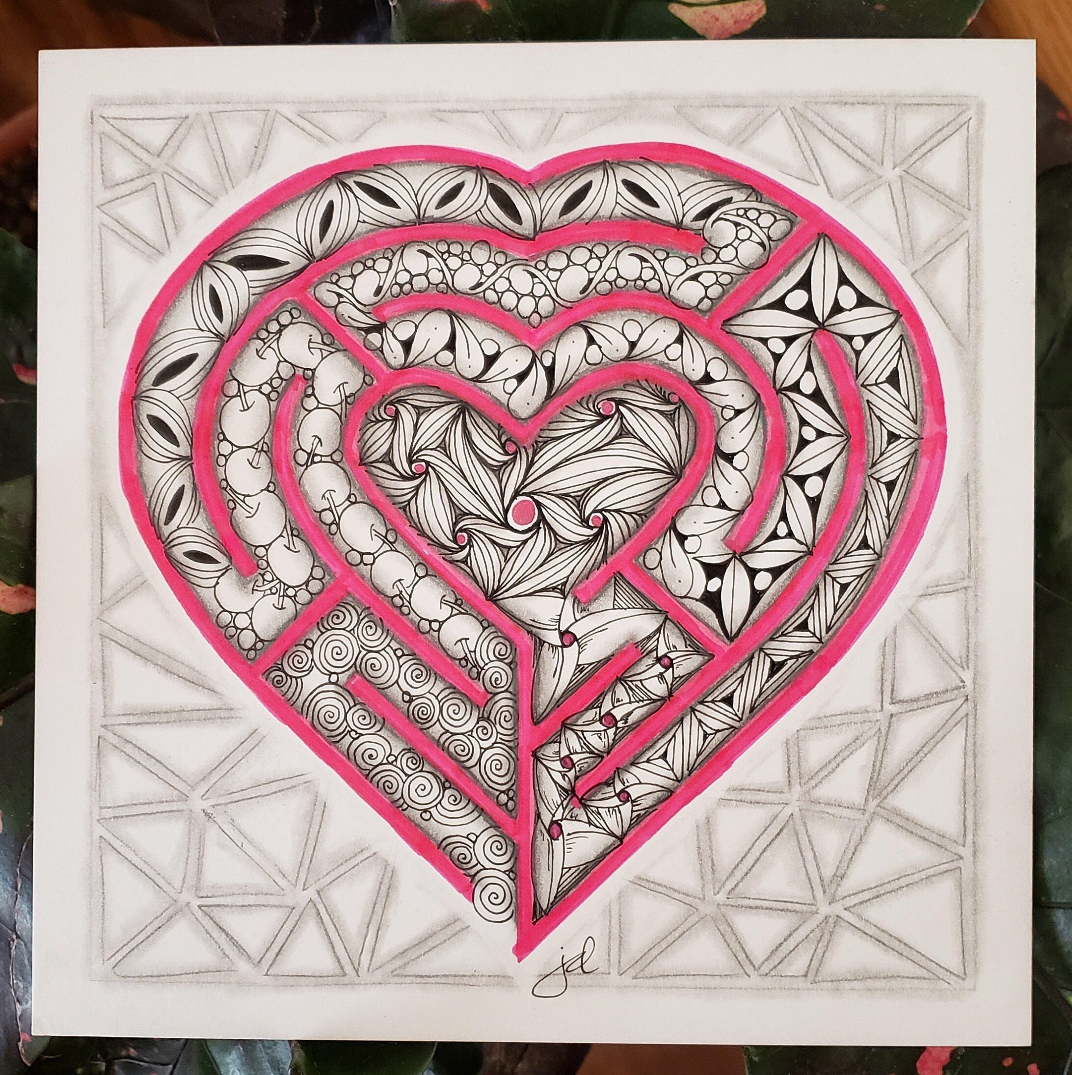 Salted Pink Labyrinth™ Stencil Single Stencil for Opus Tiles Etsy