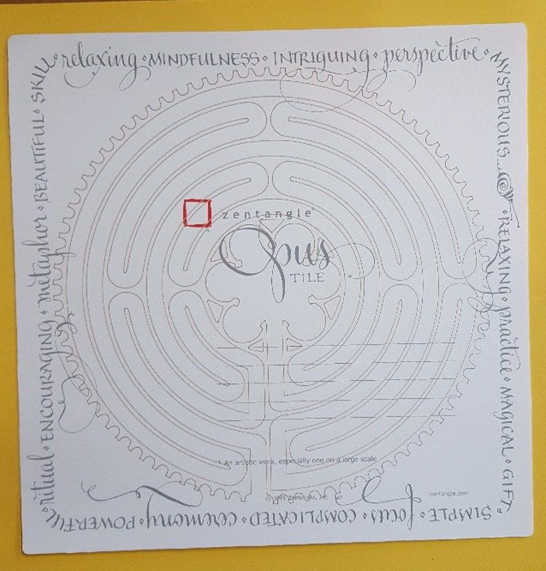 Off the Chartres Labyrinth Stencil Etsy