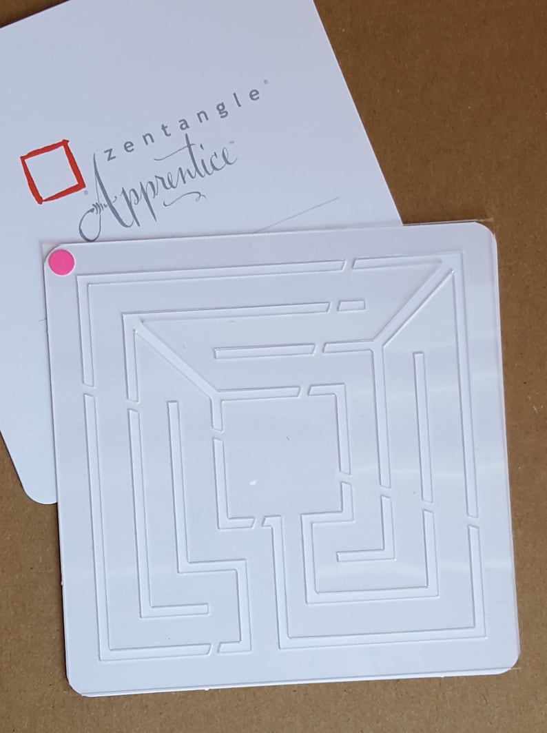 6 Salted Pink Labyrinth™ Stencil Set of 3 Etsy