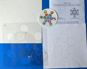 Metatron's Cube stencil set