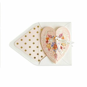 Happy Mother's Day Heart Greeting Card Pink | Mother's Day Card