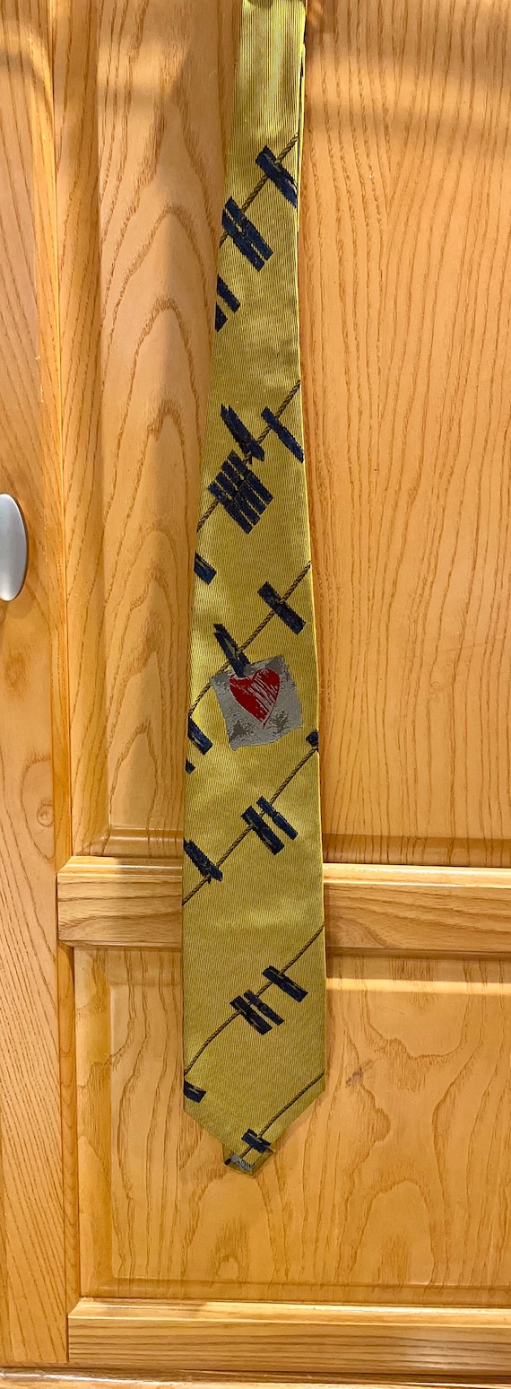 Vintage Moschino 100% Silk Novelty Tie Made in Ita