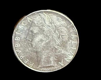 ヴィンテージ イタリア 1958 リラ 100 コイン イタリア共和国。ベイ