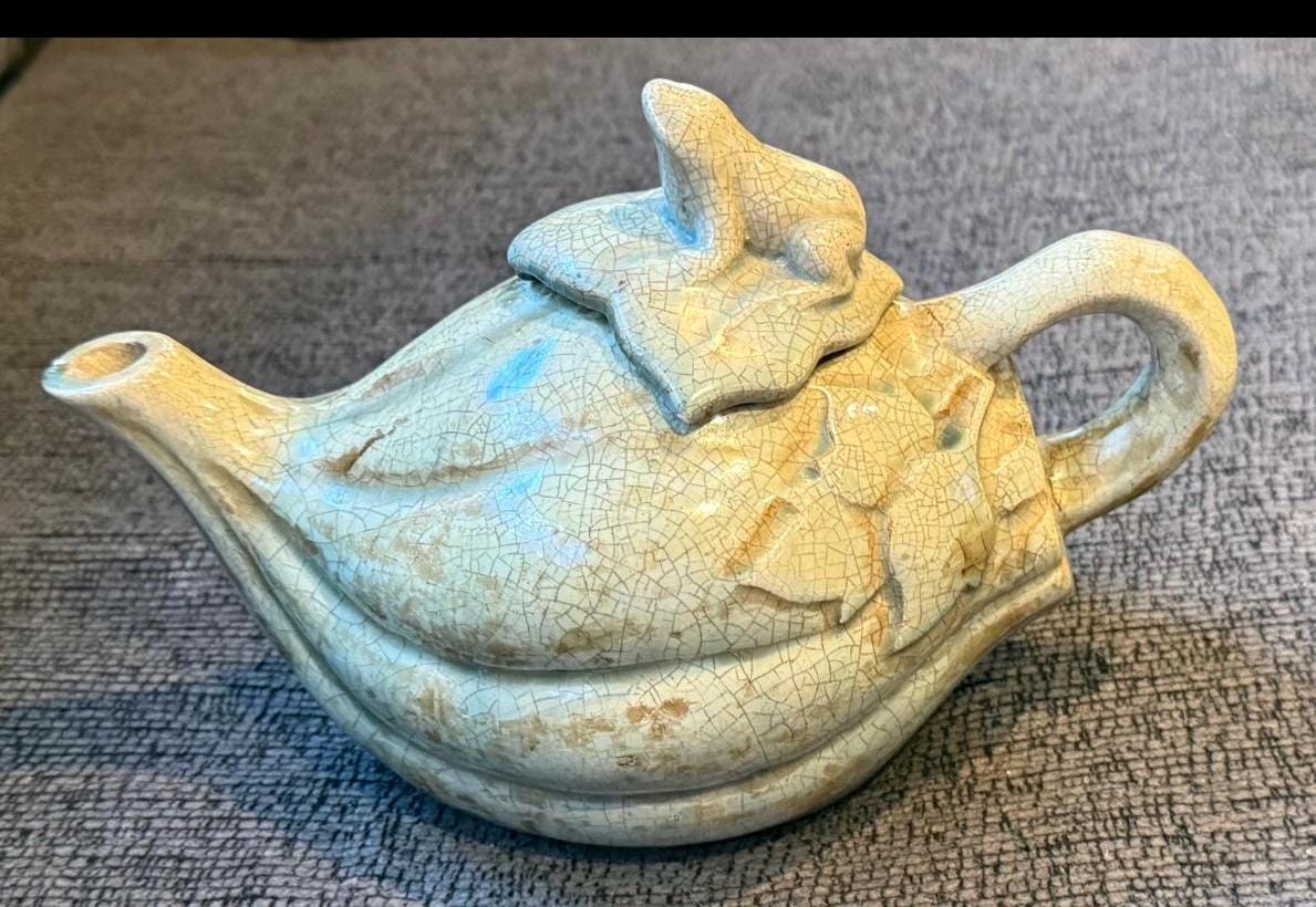 Théière Ibuki Grenouille Terre Cuite Verte 13 Cm – Céramique Grès