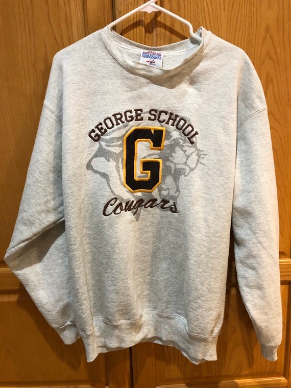 Vintage 1990s George School, Newtown, PA Cougars S