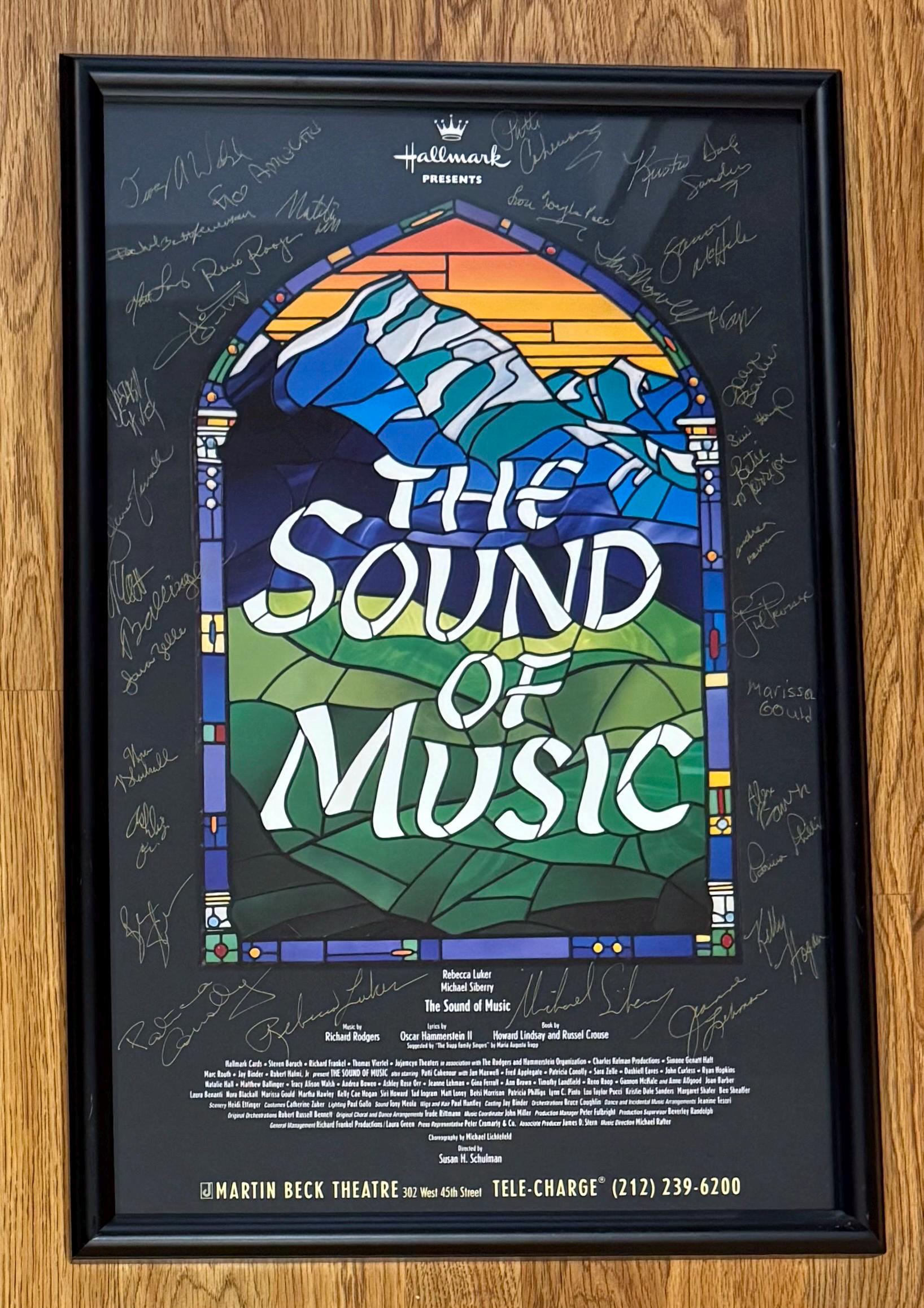 Broadway The Last Five years signed poster music sheet (printed