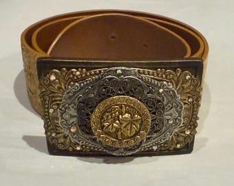 Motif 56 Woven Leather Belt Vintage Vintage Motif 56 Soft Leather Belt Women main image 2