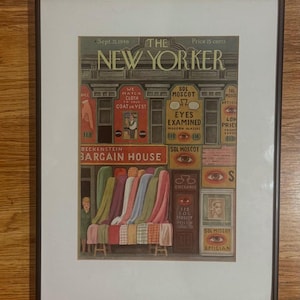 Vintage Original THE NEW YORKER Magazine September 21, 1946 Framed Front Cover