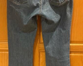 Vintage Earl Jean Bootcut Jeans, Mid Rise Stretch Denim (size 6
