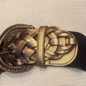 Vintage Gold Stretch Belt - Etsy display picture 2
