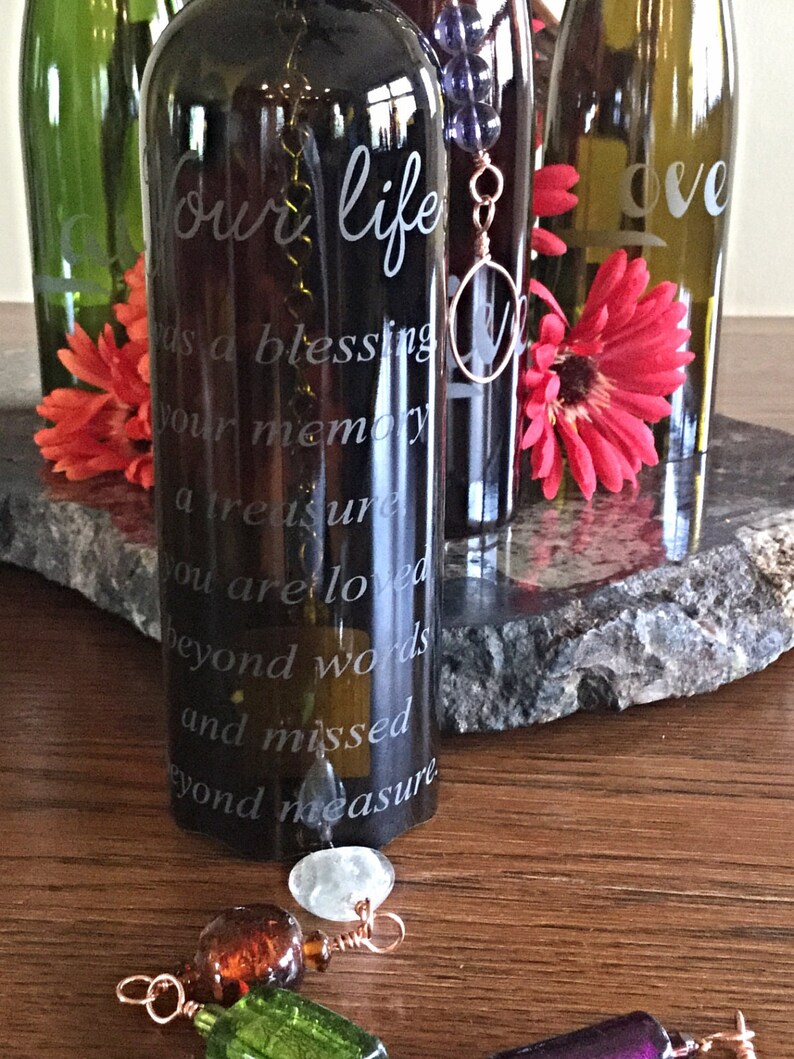 Personalized Engraved Sympathy Gift Memorial Wind Chime Unique | Etsy