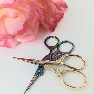 Small Stainless Steel Sewing Scissors, Craft Scissors, Vintage Scissors, Scissors for Embroidery, Needle Work, Craft Supplies
