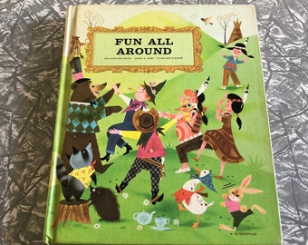 Vintage 1960 FUN ALL AROUND Best of Children's Literature Hardcover Book