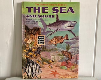 The Sea And Shore 1959 A Golden Picture Book, Hardcover, printed in Great Britain by Purnell