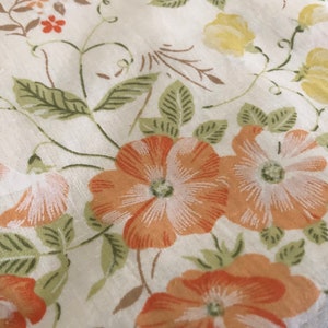 Vintage Cotton Flat Bed Sheet image 2