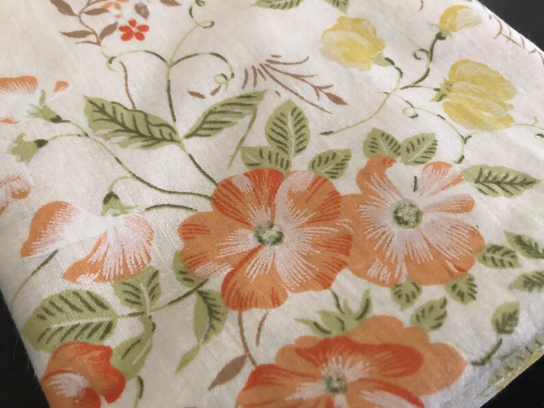 Vintage Cotton Flat Bed Sheet image 2