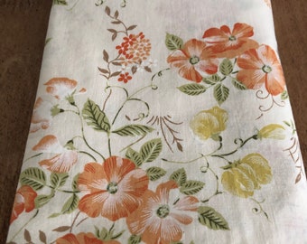 Vintage Cotton Flat Bed Sheet