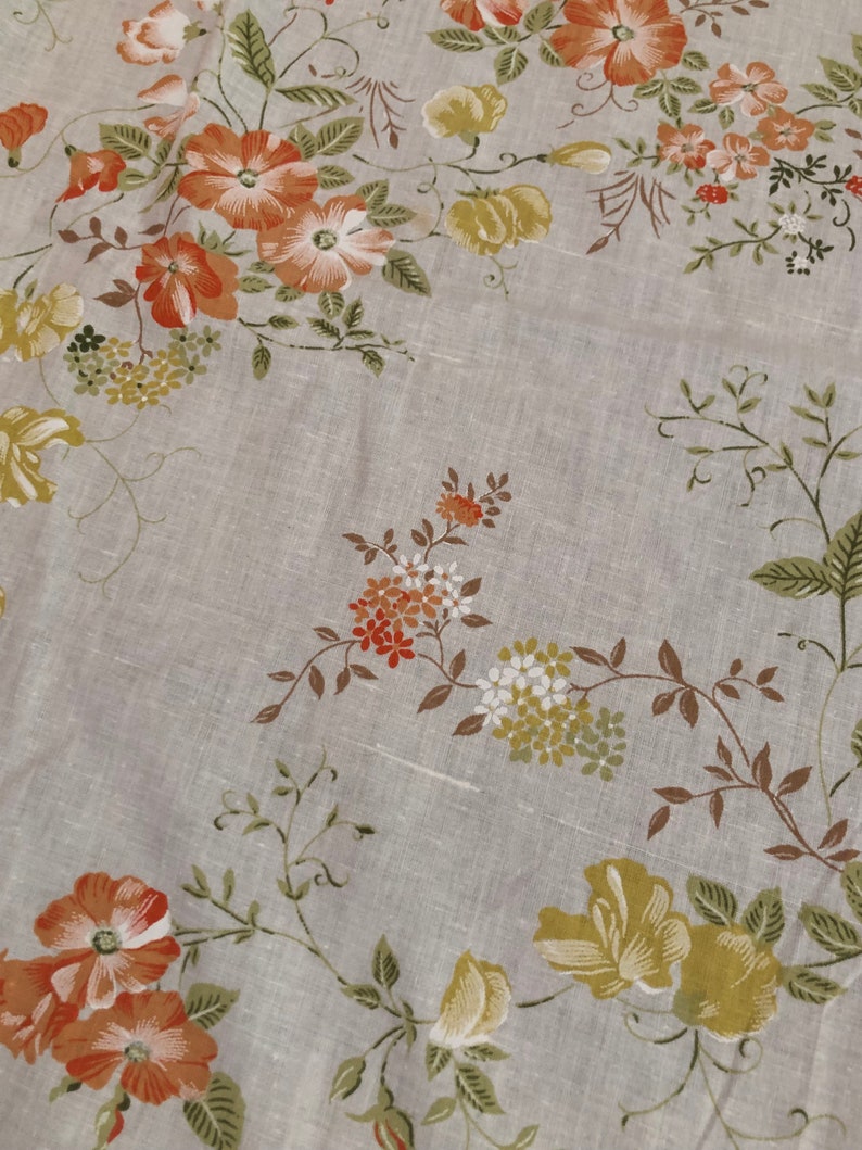 Vintage Cotton Flat Bed Sheet image 5