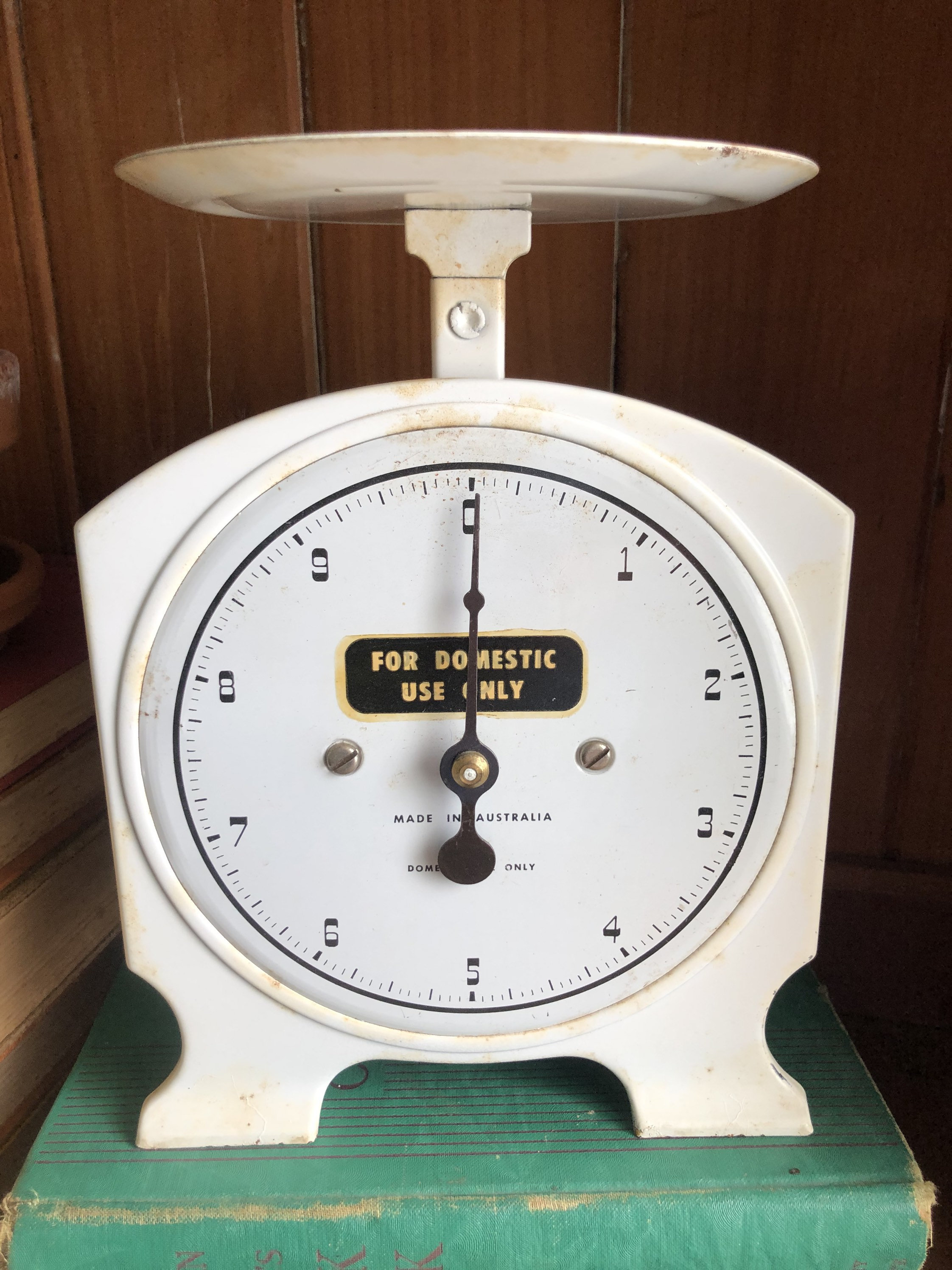 Vintage 1950s Kitchen Scales White Made in Australia | Etsy