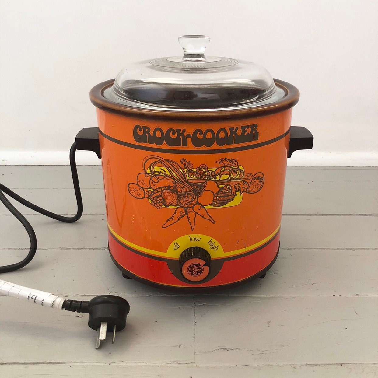 Vintage Crockpot Slow Cooker GE 