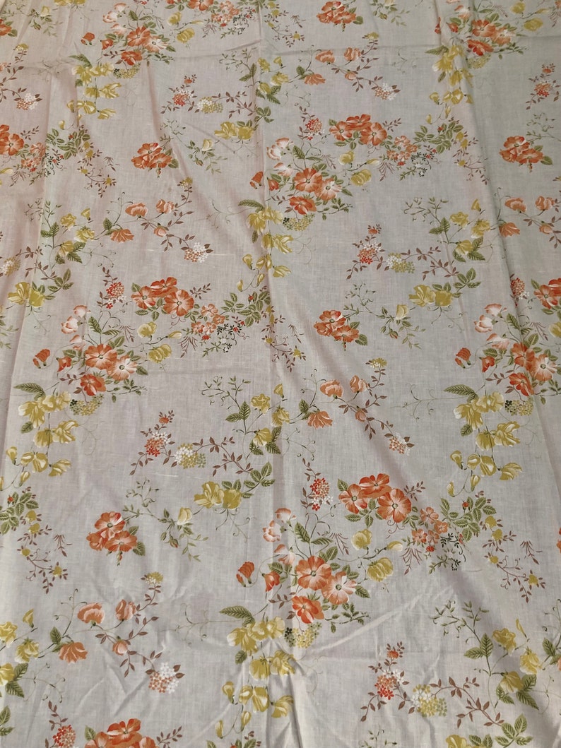 Vintage Cotton Flat Bed Sheet image 4
