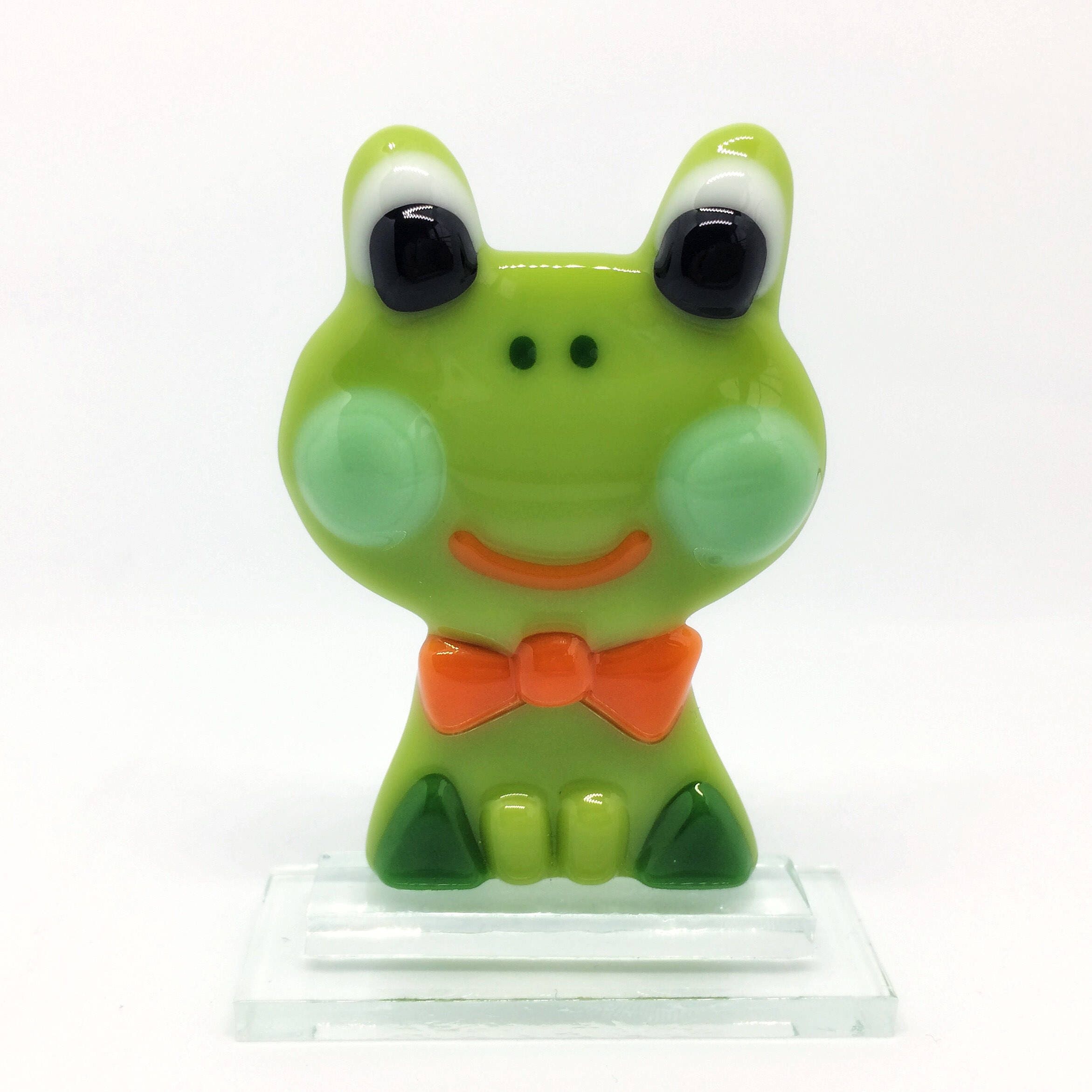Fused Glass Frog glass frog Glass Souvenir home decor Etsy