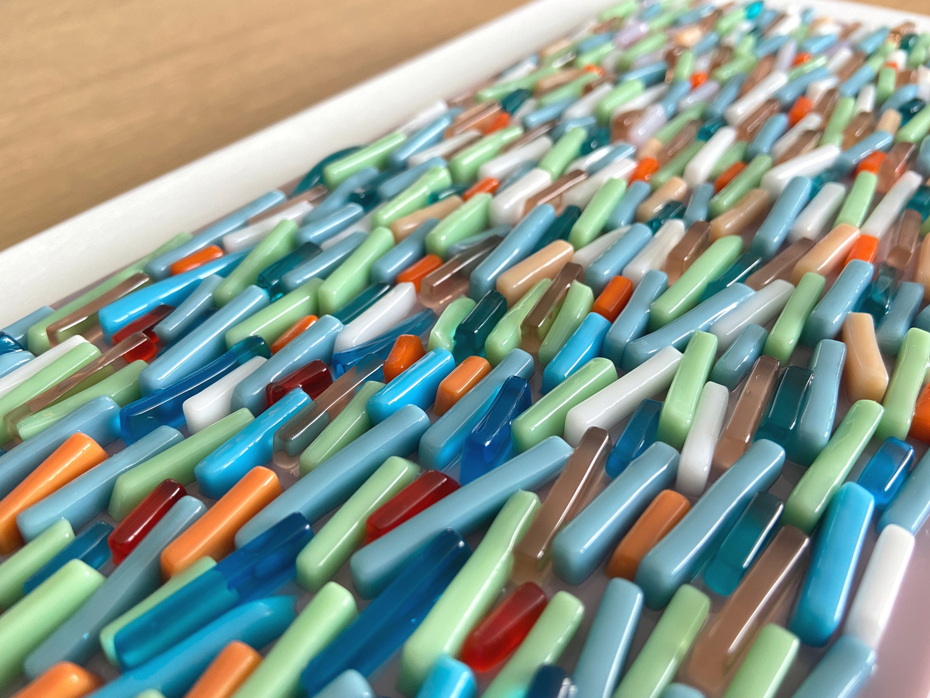 Abstract Glass Wall Art Designer Glass Art Wall Sculpture Etsy UK